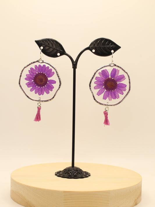 Purple Daisy with Tassle